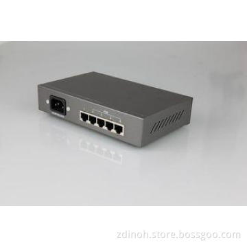 54V DC 65W 5 Port POE Ethernet Switch 10M / 100m Desktop St